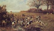 Thomas Blinks Some Dogs oil painting